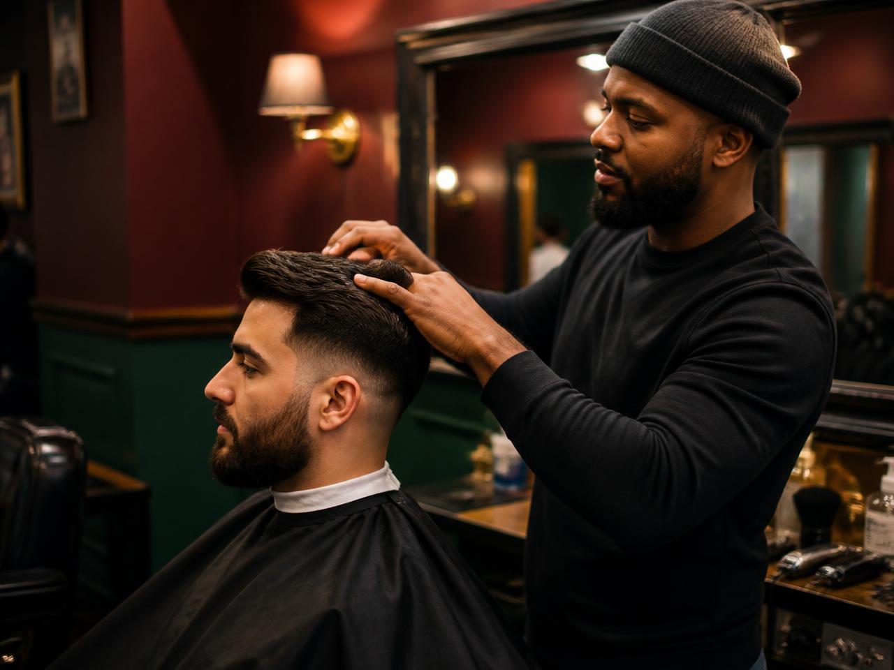Textured Crop haircut example at Reb Barber